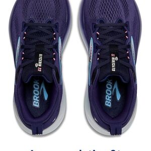 NWT Brooks Womens Glycerin 22 Running Shoes - Deep Purple with Blue Accents